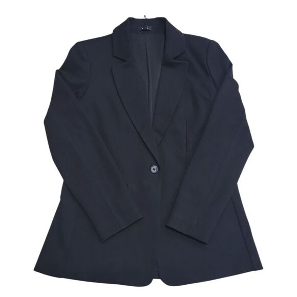 Express Jackets & Blazers - Express Women's Button Closure Lightweight Tailored Fit Ponte Blazer - Black